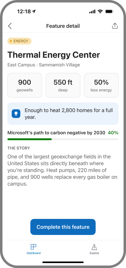 Feature Detail — the full story behind one feature